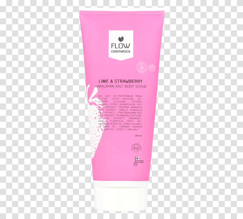 Body Scrub Lime Strawberry Cosmetics, Bottle, Book, Lotion, Sunscreen Transparent Png