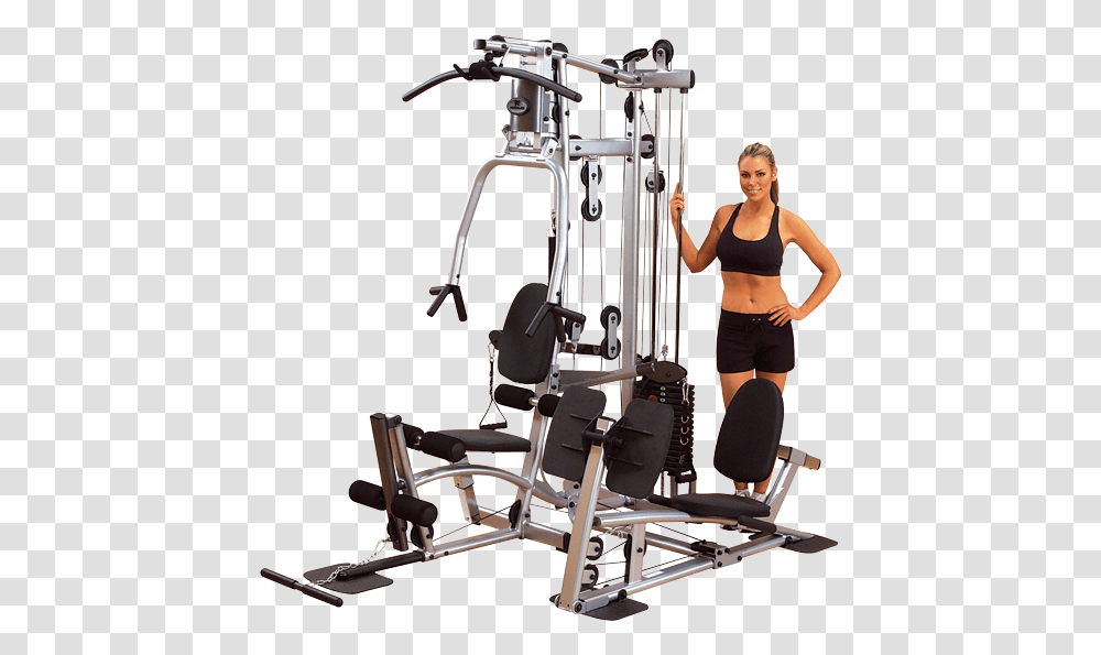 Body Solid Powerline P2x Home Gym, Person, Human, Working Out, Sport Transparent Png