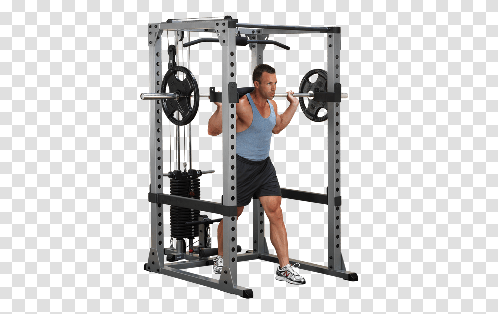 Body Solid Pro Power Rack, Fitness, Working Out, Sport, Person Transparent Png