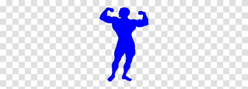 Bodybuilder Blue Clip Art, Silhouette, Hand, Person, Light Transparent Png