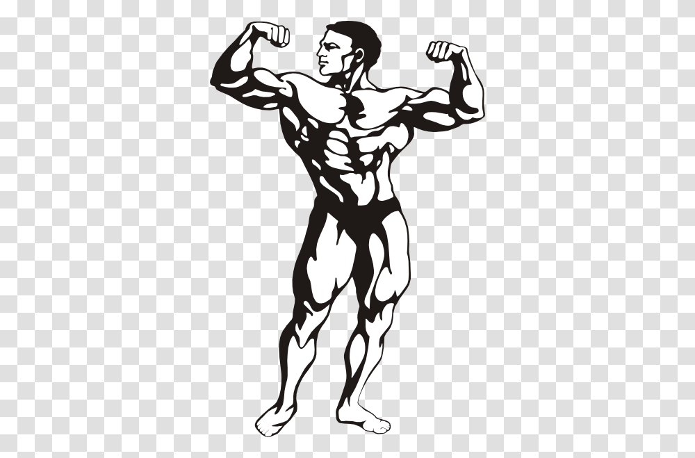 Bodybuilder Cliparts, Stencil, Hand, Person Transparent Png