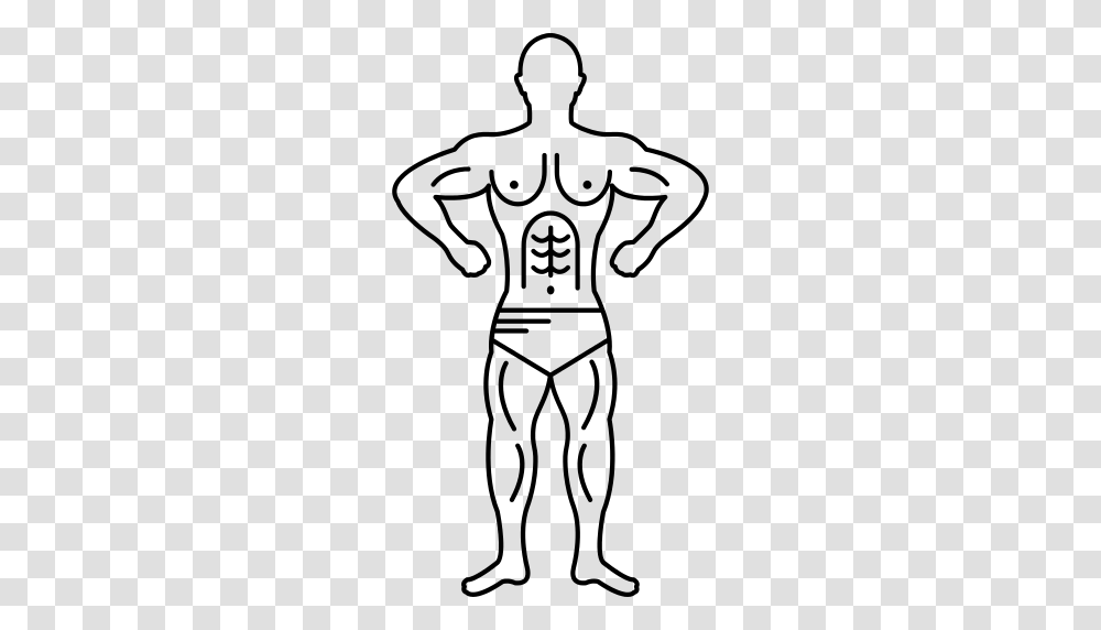 Bodybuilder Icon, Gray, World Of Warcraft Transparent Png