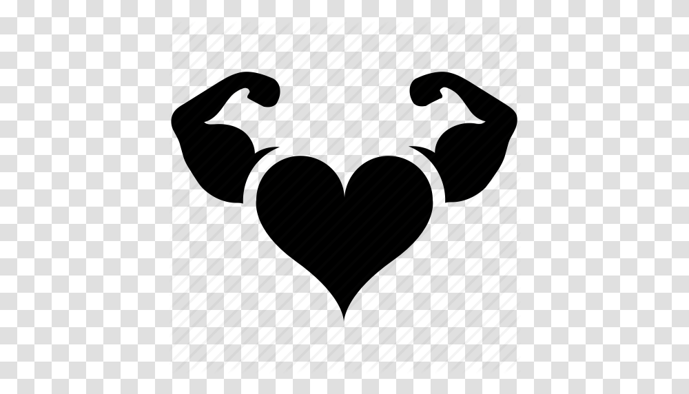 Bodybuilding Cartoon Character Champion Fitness Heart Flexing, Piano, Leisure Activities, Musical Instrument, Weapon Transparent Png