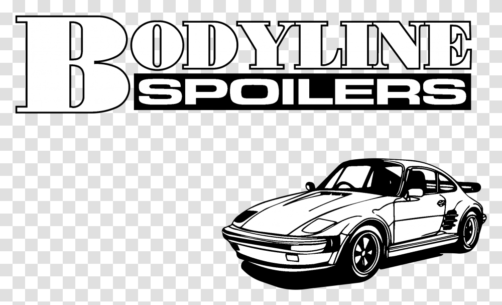 Bodyline Spoilers Logo Black And White Group A, Car, Vehicle, Transportation, Wheel Transparent Png