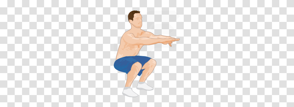 Bodyweight Squat Exercise For Strength, Person, Human, Fitness, Working Out Transparent Png