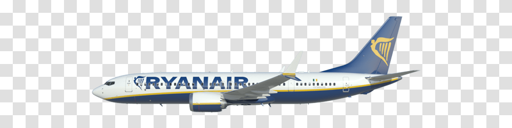 Boeing 737 Max Ryanair Ryanair Plane, Airplane, Aircraft, Vehicle, Transportation Transparent Png