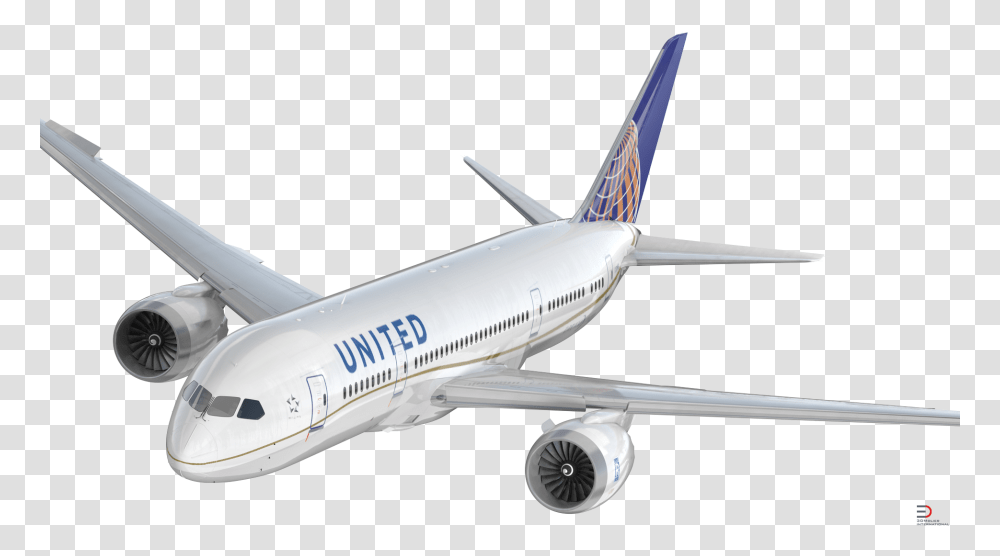 Boeing 787 3 United Airlines Rigged Royalty Free 3d United Airlines Airplane, Aircraft, Vehicle, Transportation, Airliner Transparent Png
