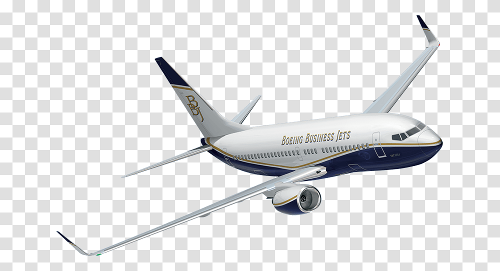 Boeing Business Jet, Airplane, Aircraft, Vehicle, Transportation Transparent Png