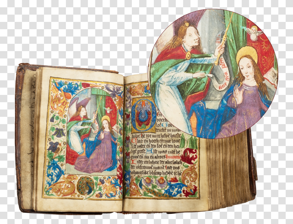 Boh 141 Book Of Hours With 7 Inserted Full, Person, Painting Transparent Png