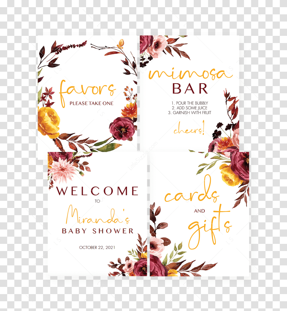 Bohemian Baby Shower Decorations Bundle Printable By Baby Shower, Poster, Advertisement, Flyer, Paper Transparent Png
