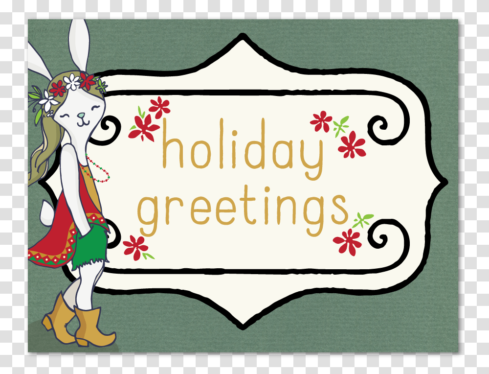 Bohemian Holiday Greeting Carddata Caption, Label, Outdoors Transparent Png