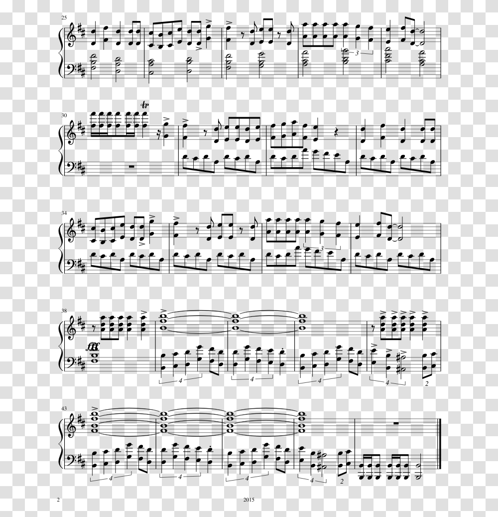 Bohemian Rhapsody Intro Sheet Music, Gray, World Of Warcraft Transparent Png