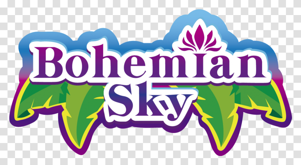 Bohemian Sky Logo Aikatsu Logo Brand Clipart Full Size Aikatsu Bohemian Sky Logo, Label, Text, Purple, Graphics Transparent Png