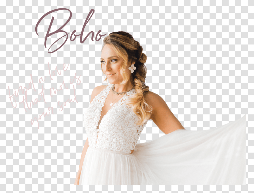 Boho Bride Final Gown, Apparel, Person, Human Transparent Png