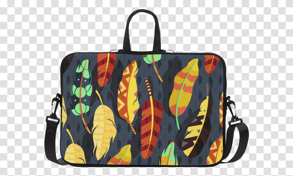 Boho Feather Nature Pattern Laptop Handbags 15 Carcasas Trompeta, Tie, Accessories, Accessory, Purse Transparent Png