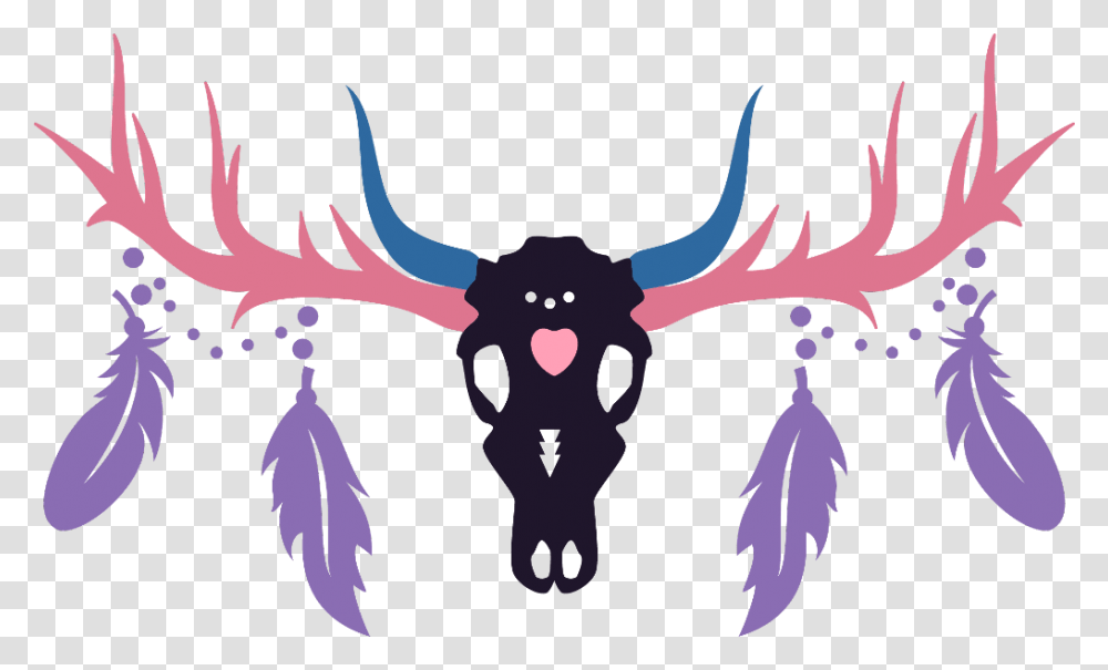 Boho Skull Skulls Antlers Deer Deerskull Designs Illustration, Animal, Mammal, Wildlife, Moose Transparent Png
