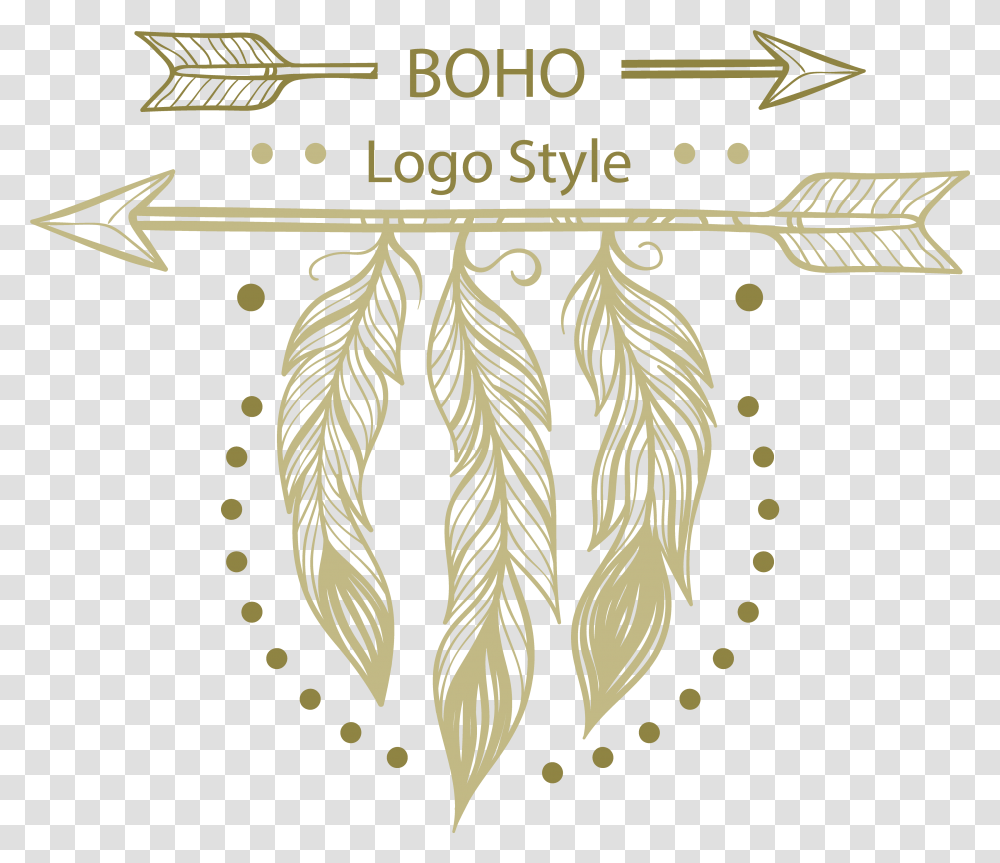 Boho Vector Boho Logo, Floral Design, Pattern, Graphics, Art Transparent Png