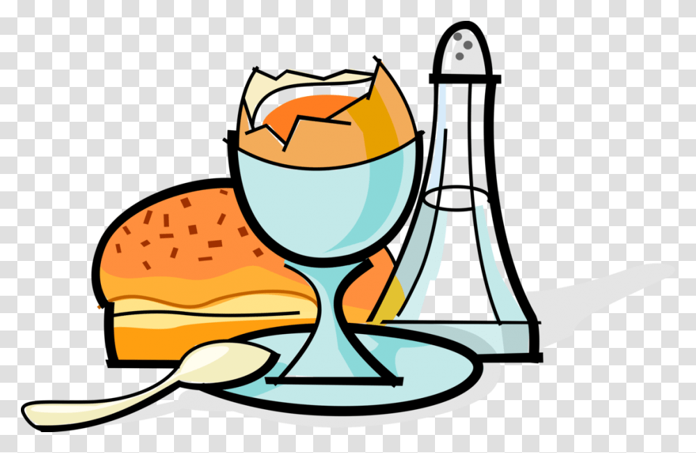 Boiled Egg With Salt Shaker And Muffin Frhstck, Glass, Goblet, Wine Glass Transparent Png