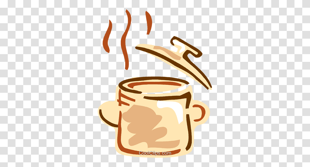 Boiling Pot Of Soup Royalty Free Vector Clip Art Illustration, Tin, Can, Tobacco, Coffee Cup Transparent Png