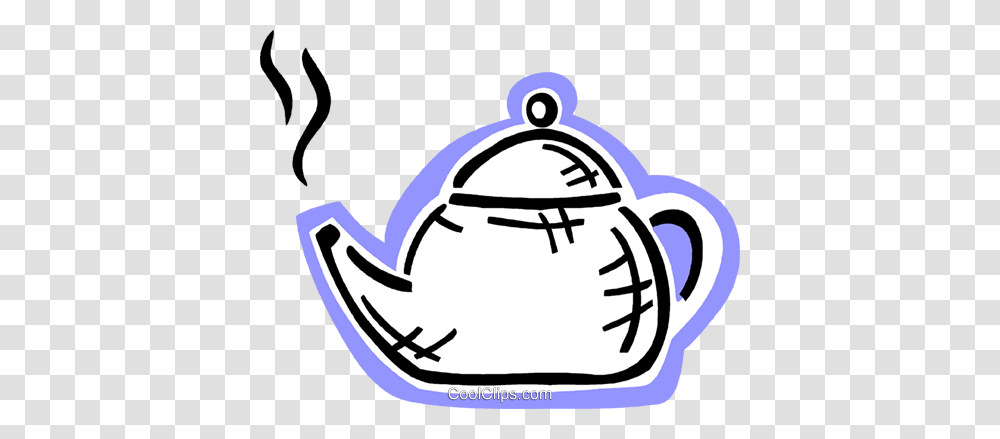 Boiling Teapot Royalty Free Vector Clip Art Illustration, Pottery, Stencil Transparent Png