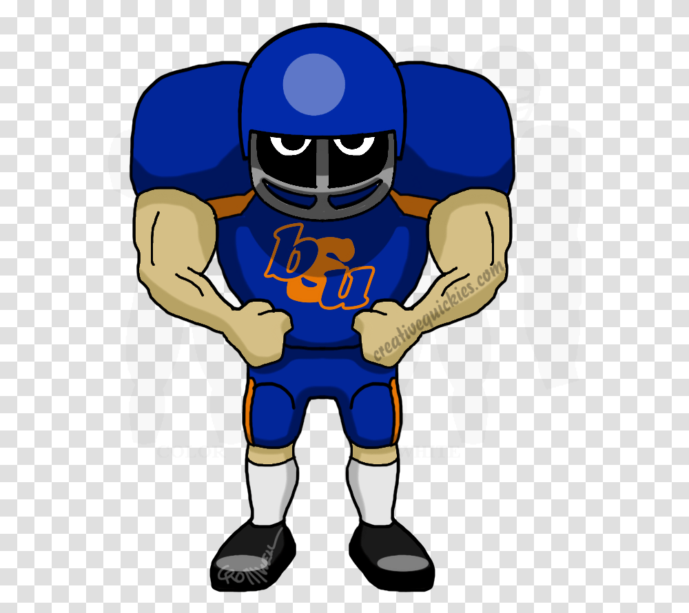 Boise Idaho State Broncos Cartoons Of Your Favorite Cartoon Football Player Astronaut 4606