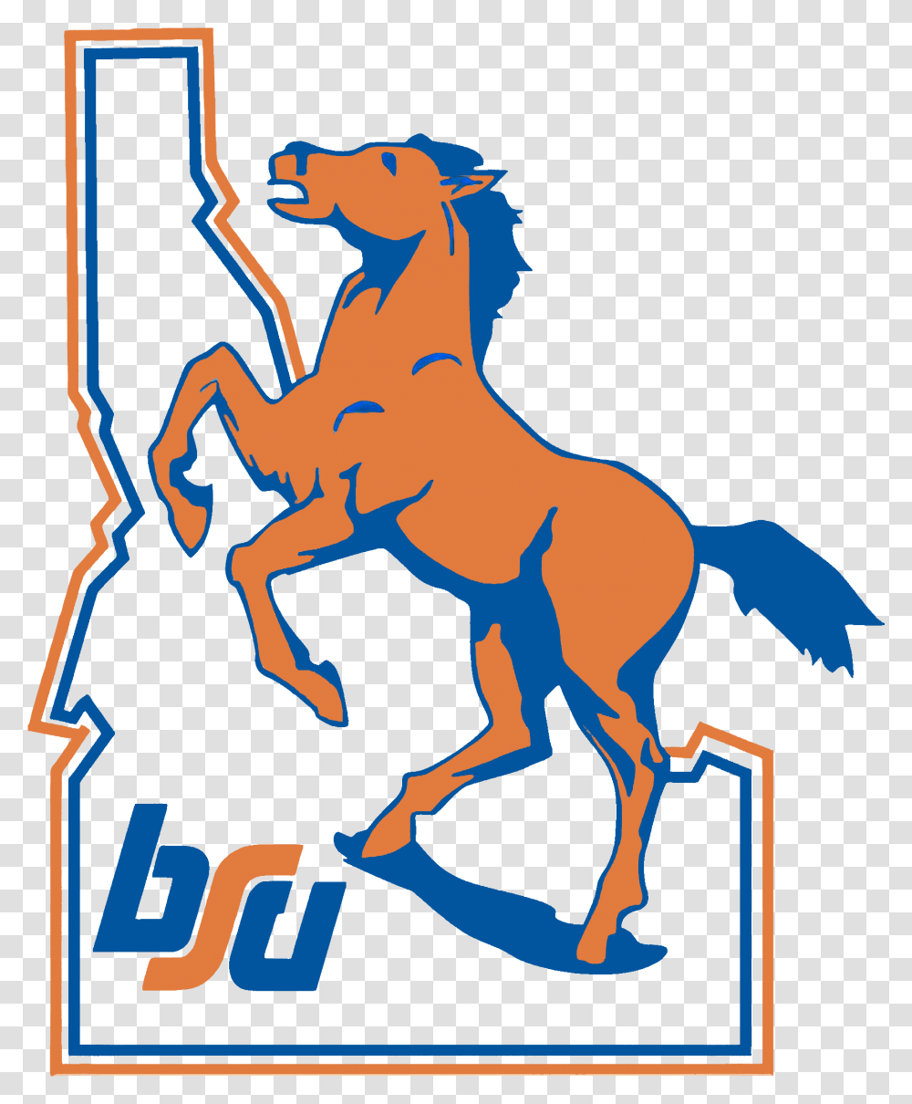 Boise State Bronco Horse, Mammal, Animal, Outdoors Transparent Png