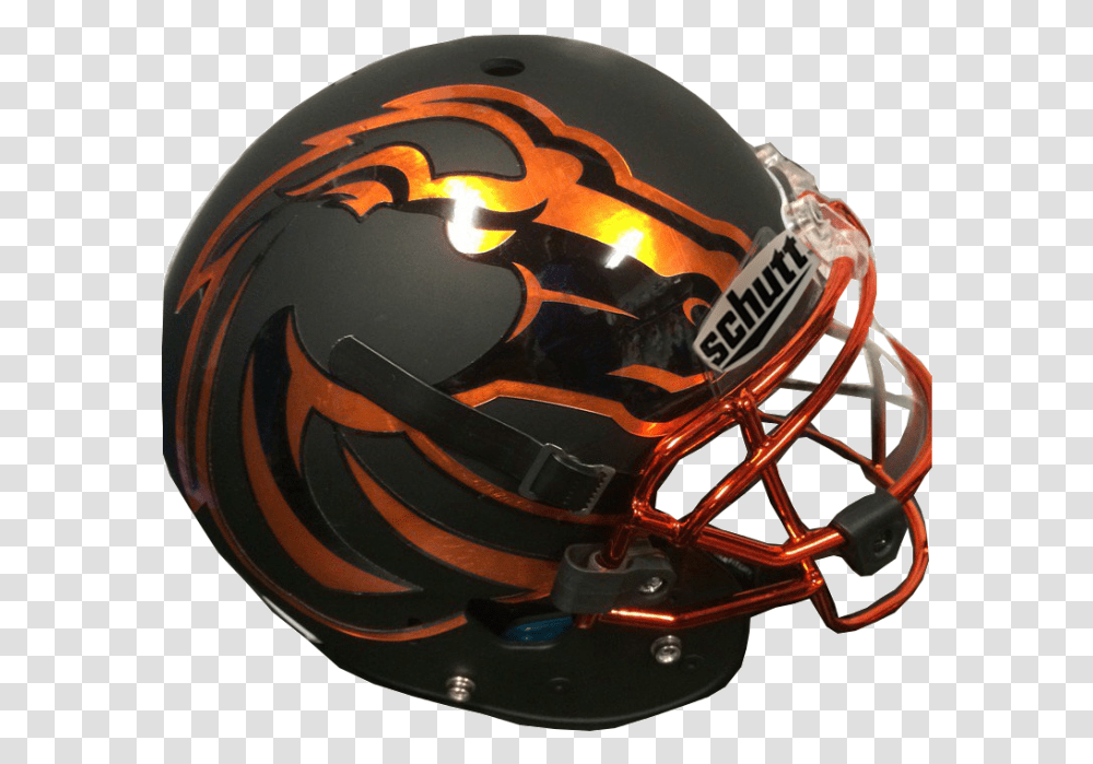 Boise State Broncos Black Orange Mini Revolution Helmets, Clothing, Apparel, Crash Helmet, Football Helmet Transparent Png