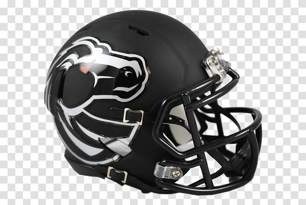 Boise State Broncos Riddell Mini Speed Helmet Matte Black Helmet Football, Apparel, Sport, Sports Transparent Png