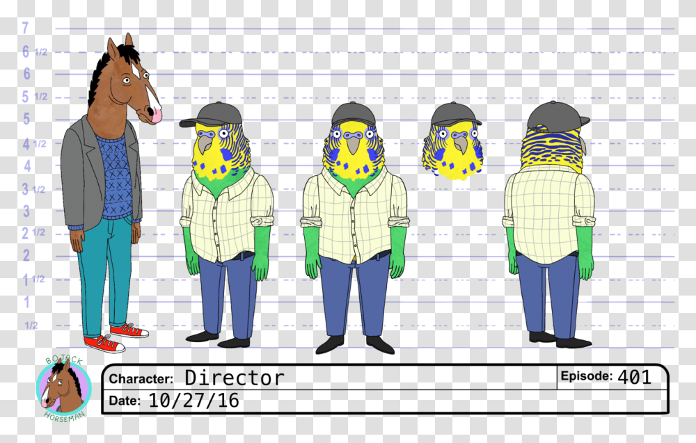 Bojack Horseman Character Sheet, Person, Shoe, People Transparent Png