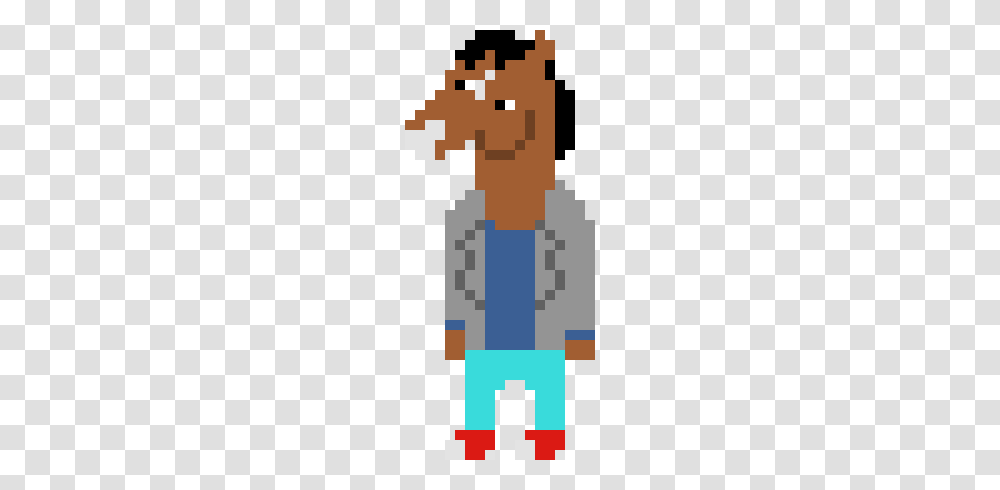 Bojack Horseman Pixel Art Maker, Face, Rug Transparent Png