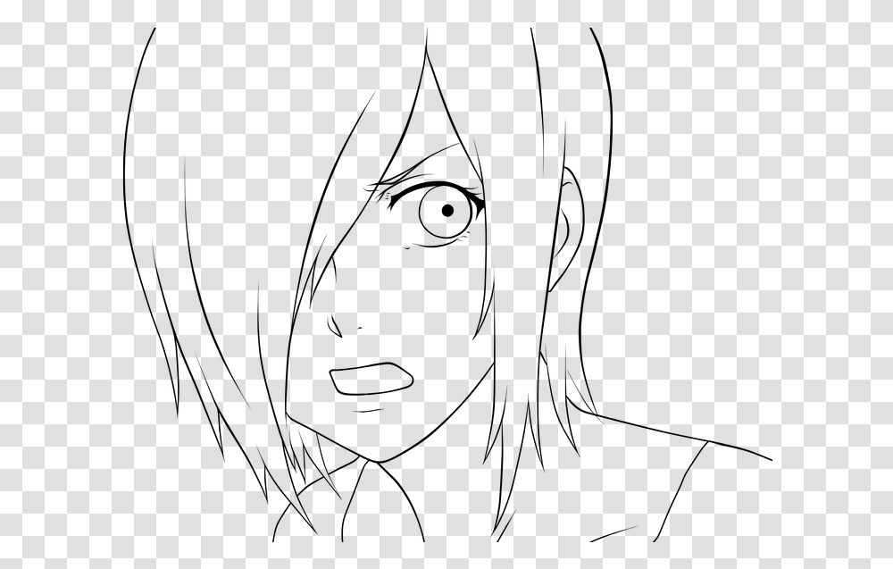 Bokeh Effect Lineart Hd Touka Tokyo Ghoul Line Art, Outdoors, Nature, Night, Outer Space Transparent Png
