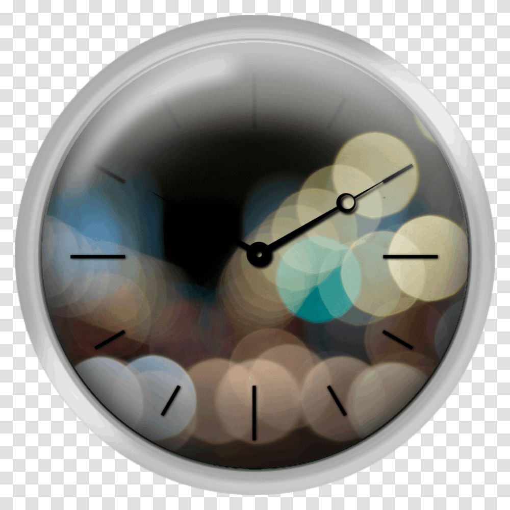 Bokeh Lights Circle, Clock, Analog Clock, Wall Clock Transparent Png