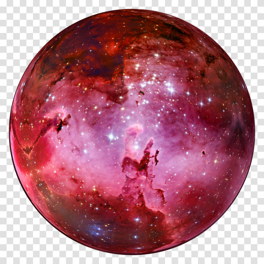 Bola Cristal Esfera Eagle Nebula, Outer Space, Astronomy, Universe, Sphere Transparent Png