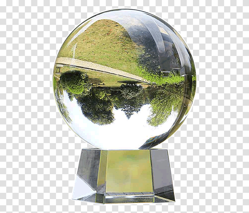 Bola De Cristal Blanco Afortunado Feng Shui Foto De Crystal Ball, Sphere, Trophy Transparent Png