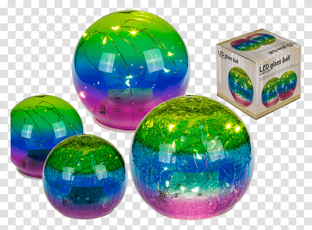 Bola De Cristal Colorida Con 10 Led Szklana Kula, Sphere, Ball, Nature, Crystal Transparent Png