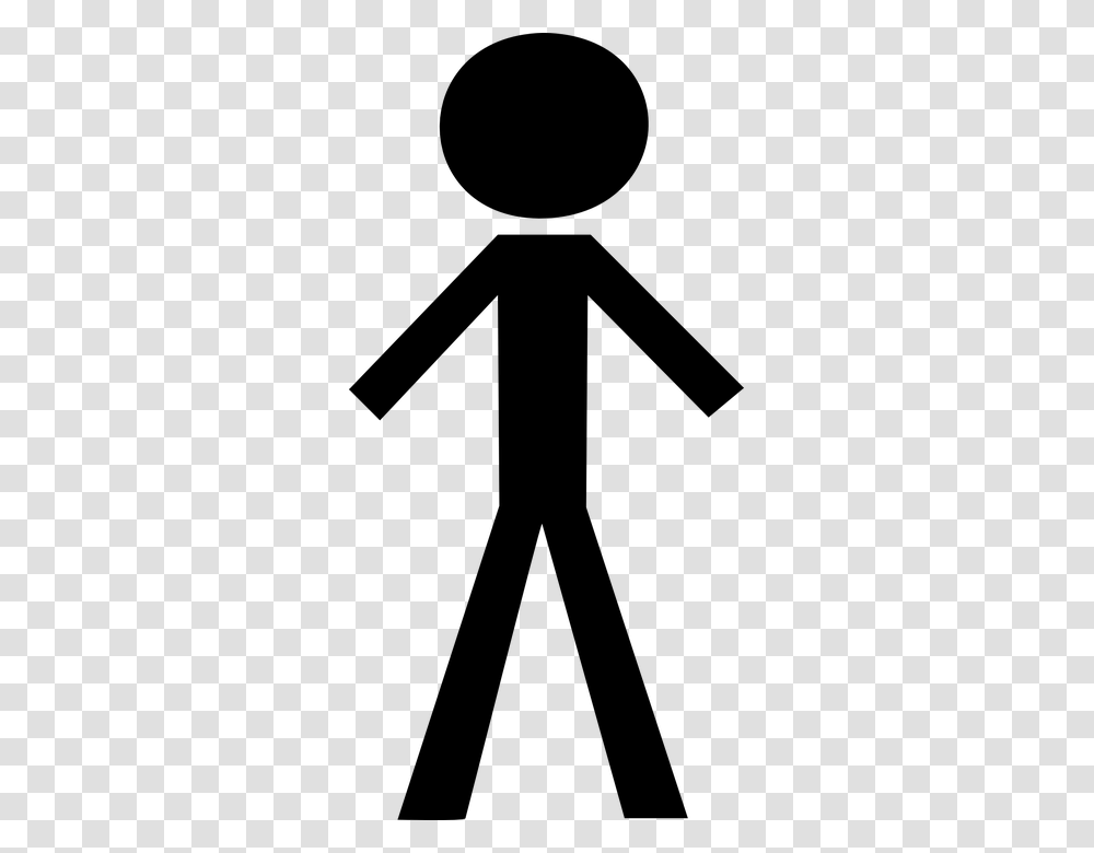 Bold Black Stick Figure, Cross, Pedestrian, Sign Transparent Png