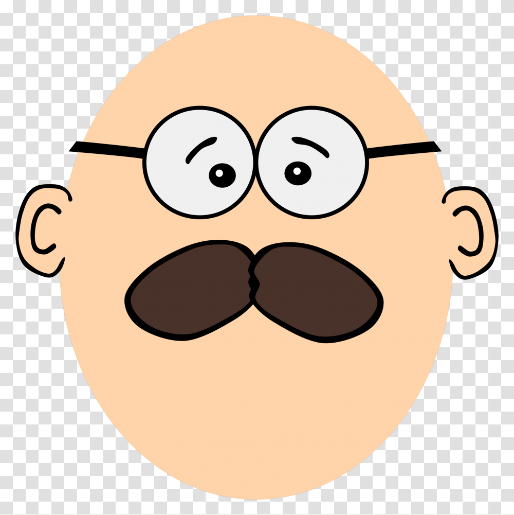 Bold Guy With Mustache Clip Arts Man With A Mustache Clipart, Sunglasses, Accessories, Accessory, Face Transparent Png