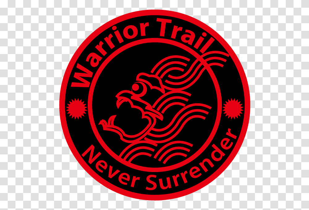 Bold Masculine Events Logo Design For Warrior Trail Main Circle, Symbol, Trademark, Emblem, Badge Transparent Png