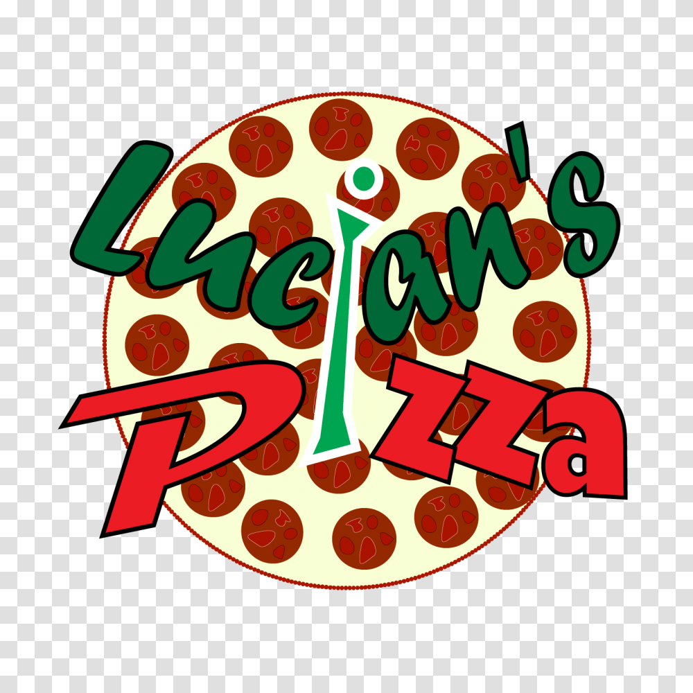Bold Modern Fast Food Restaurant Logo Design For Lucians Pizza, Dynamite, Alphabet, Meal Transparent Png