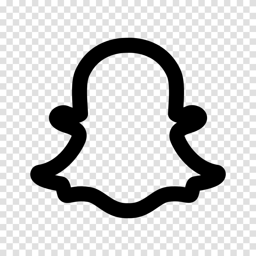 Bold Snapchat Ghost, Silhouette, Stencil, Person Transparent Png