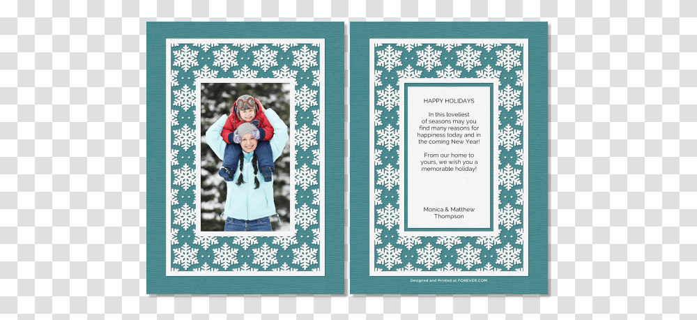 Bold Snowflake Christmas Card, Person, Human, Apparel Transparent Png