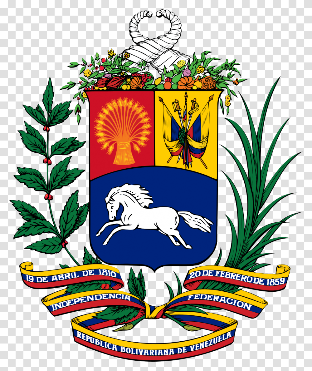 Bolivarian Republic Of Venezuela, Plant, Emblem, Logo Transparent Png