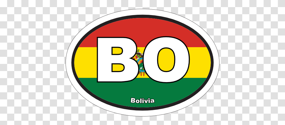 Bolivia Bo Flag Oval Magnet Circle, Label, Text, Number, Symbol Transparent Png