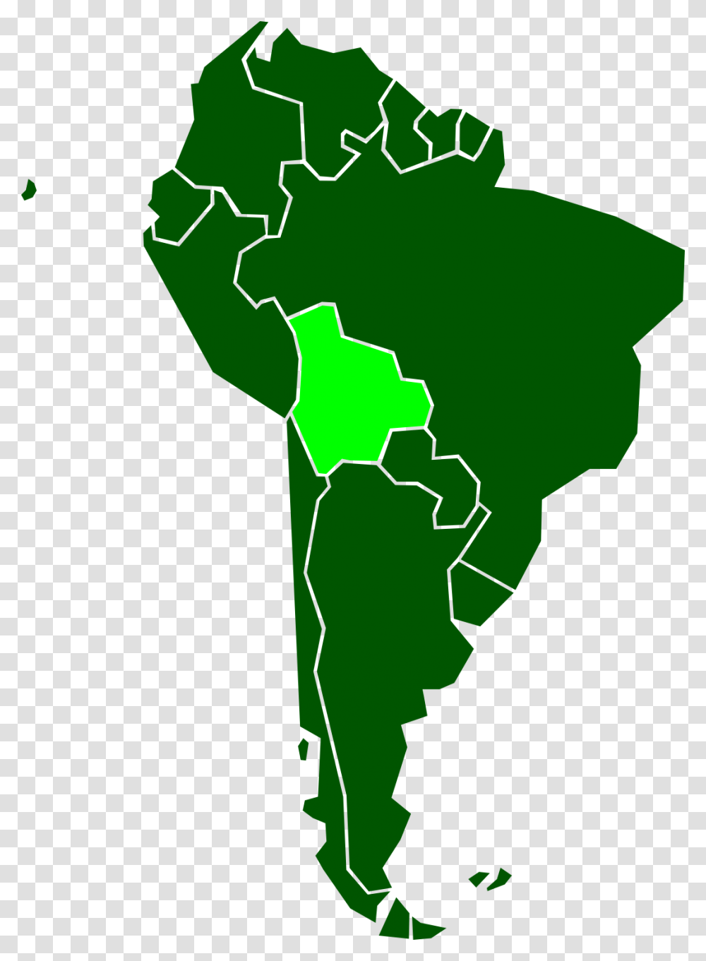Bolivia Eastern Coast Of South America, Plot, Map, Diagram, Green Transparent Png