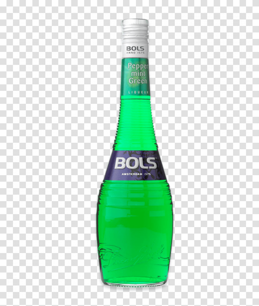 Bols Peppermint 700ml Bols Peppermint Green, Bottle, Beverage, Drink, Pop Bottle Transparent Png