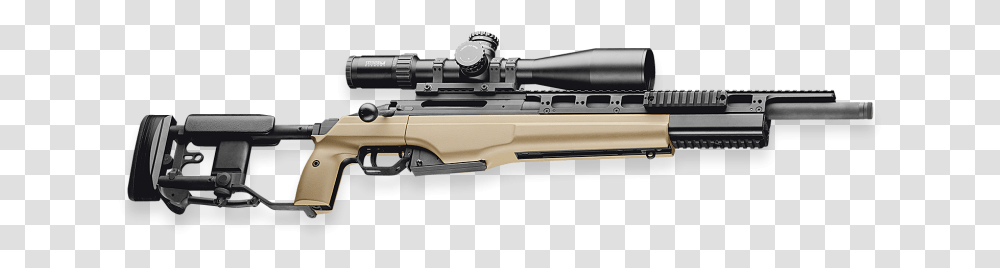 Bolt Action Short Sniper Rifle Shown With Rifle Sako Trg 42 Integrated Tactical Rail System, Gun, Weapon, Weaponry, Armory Transparent Png