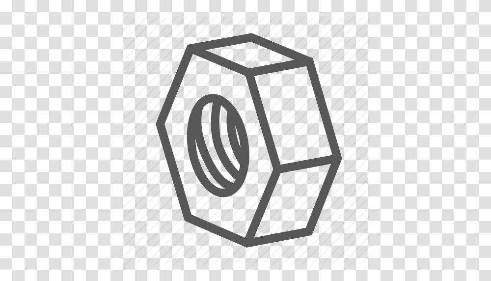 Bolt Hardware Nut Nut For A Bolt On Top Screw Screw Cap Icon, Clock Tower, Architecture, Building, Dice Transparent Png