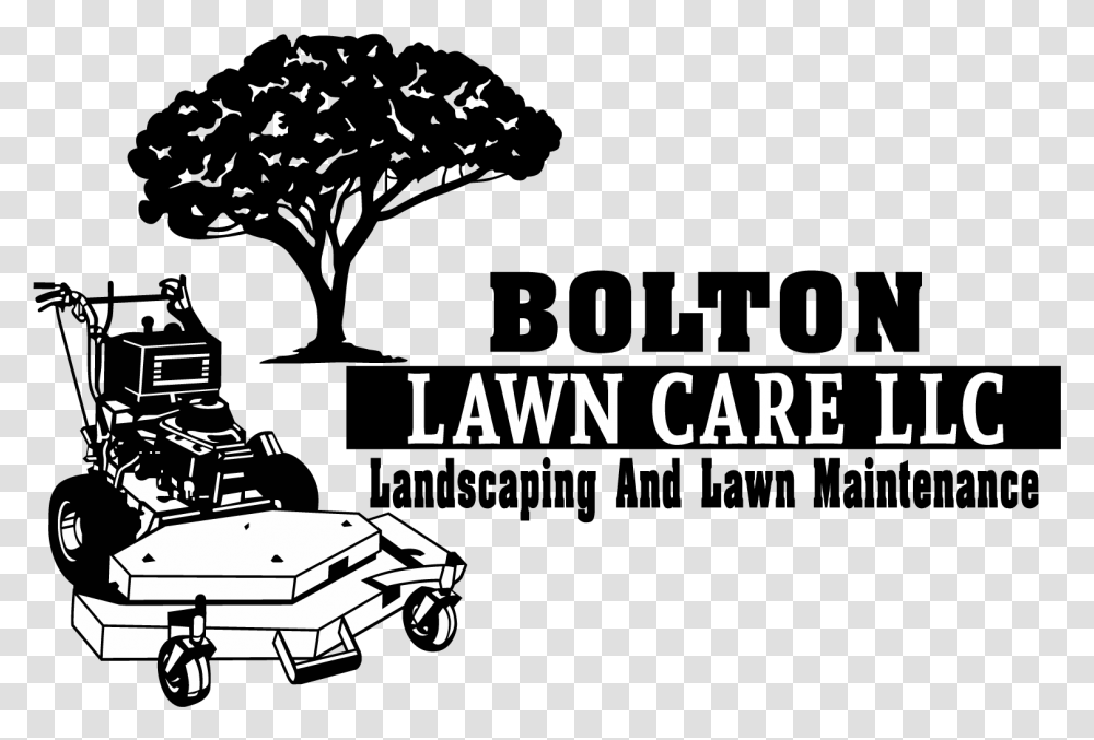 Bolton Lawn Care Logo Tree, Vehicle, Transportation, Poster Transparent Png