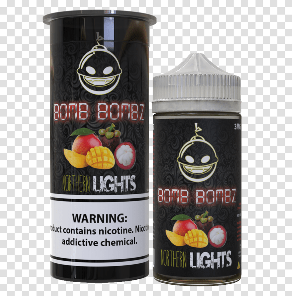 Bomb Bombz Northern Lights Ice, Bottle, Tin, Cosmetics, Beer Transparent Png