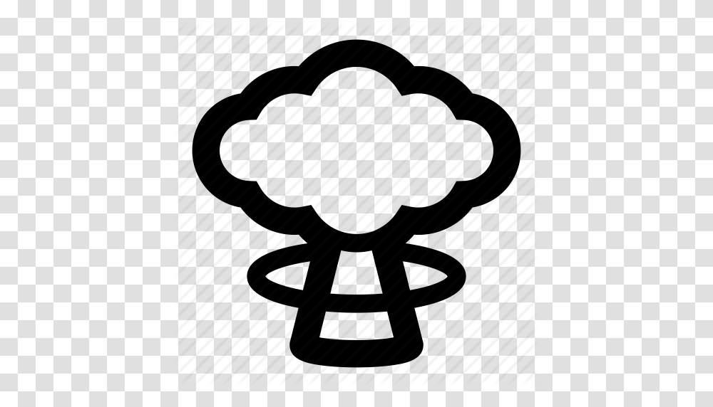 Bomb Cloud Explosion Mushroom Cloud Nuclear Radiation War Icon, Piano, Musical Instrument, Lighting, Badminton Transparent Png